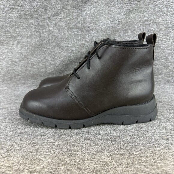 ✅Womens 7.5M Wanderlust Sudbury Chukka Boots Waterproof Brown Aqua Canada Insole - Picture 11 of 13
